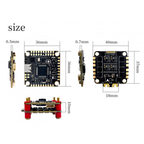Aocoda-RC F460S V3Stack F405 V3 ICM42688 FC 3060S 60A 4 in Aocoda-RC F460S V3Stack F405 V3 ICM42688 FC 3060S 60A 4 in